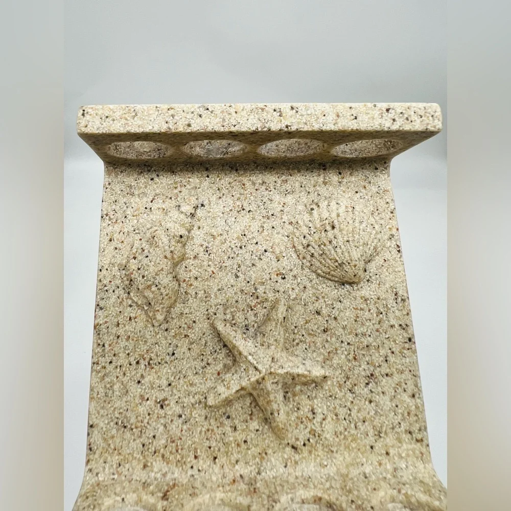 Coastal Collection Bathroom Toothbrush Starfish Holder Seashells Decor